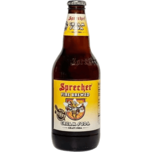 Honey flavored cream soda bottle, Sprecher brand