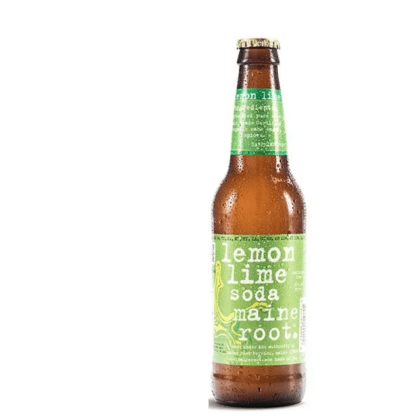 Brown bottle with green label
