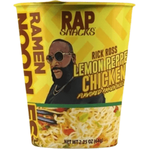 Flavored ramen noodles in vibrant packaging