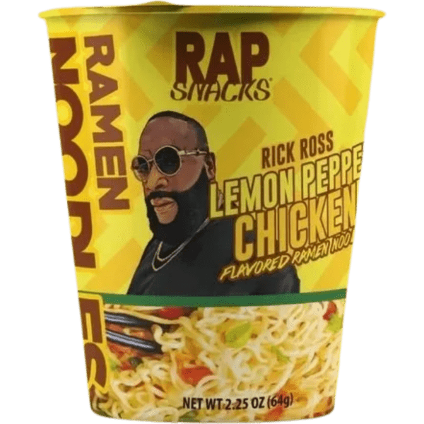 Flavored ramen noodles in vibrant packaging