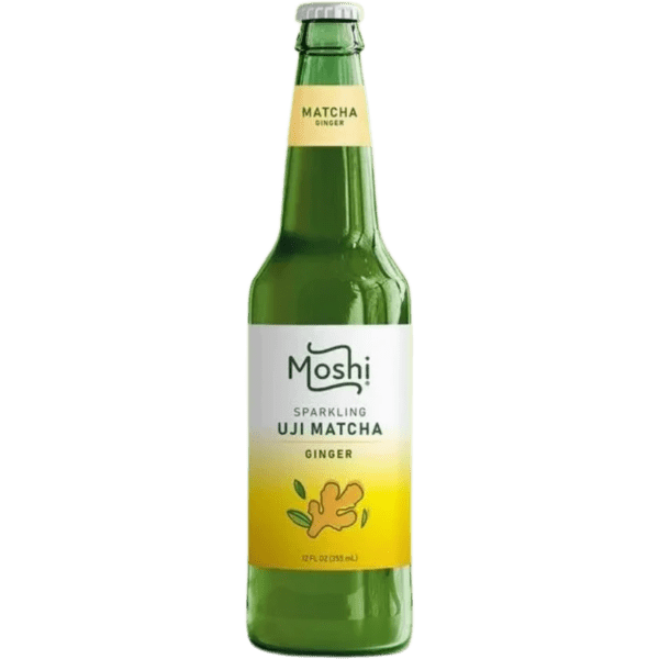 Moshi ginger-flavored matcha beverage bottle