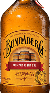 Refreshing Bundaberg ginger beer beverage