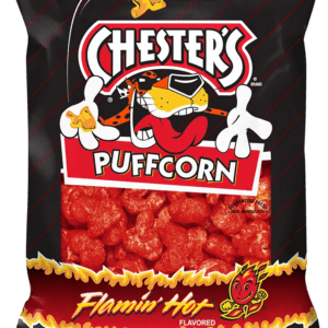 Chester's snack with fiery flavor