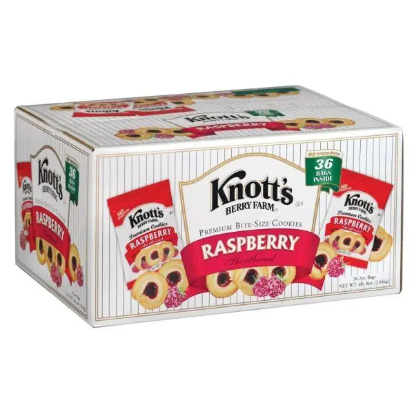 Knott's Berry Farm raspberry cookies box