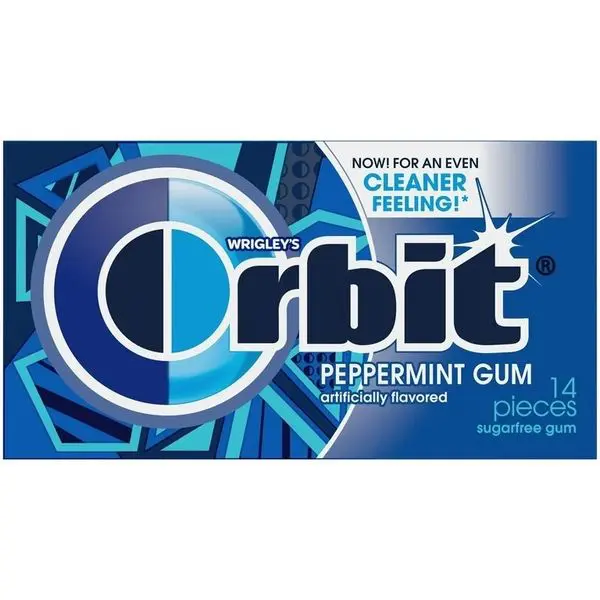 Sugarfree peppermint gum pack