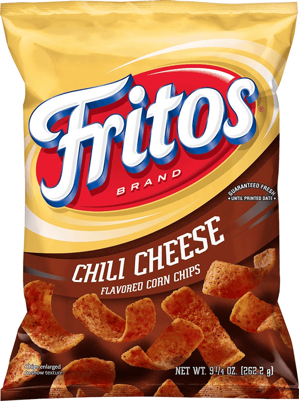 Chili Cheese Fritos snack packaging