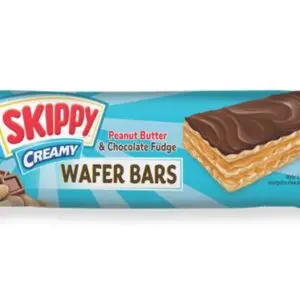 Peanut butter chocolate fudge wafer snack