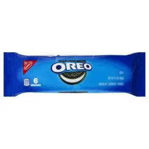 Six-pack of Oreo cookies, blue label