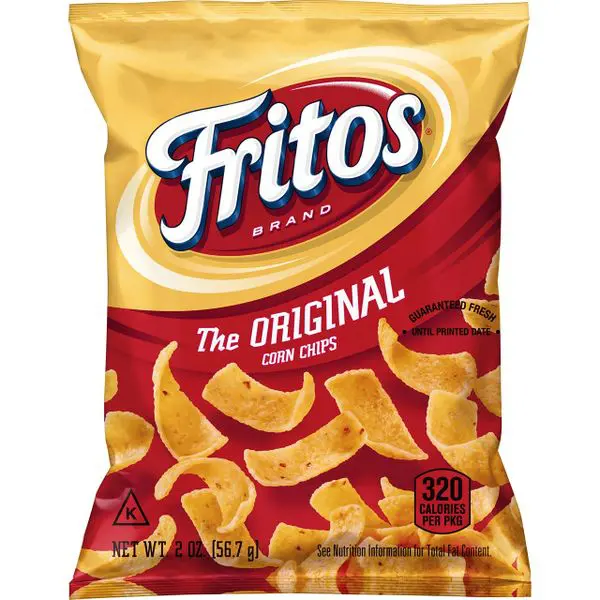 Fritos snack bag with logo