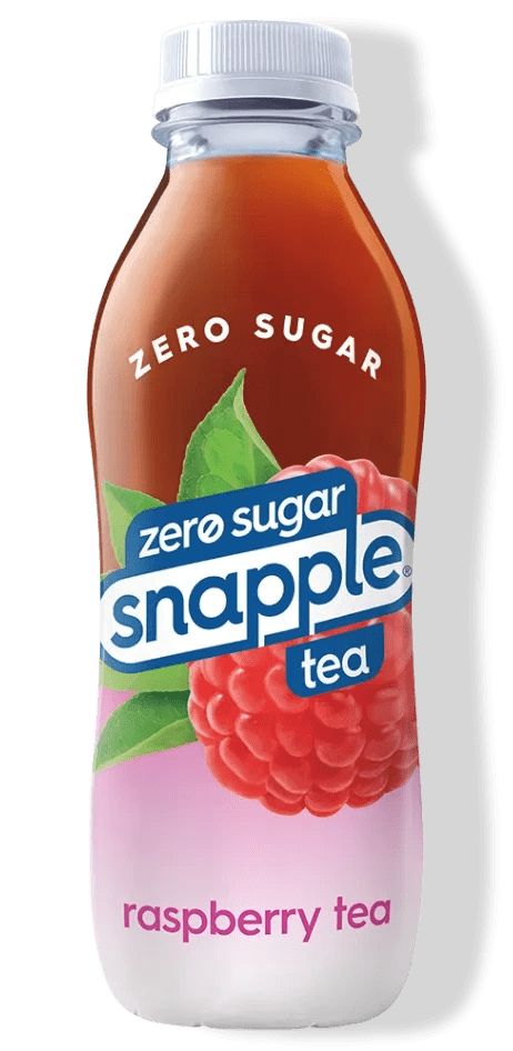 Zero sugar Snapple raspberry tea bottle
