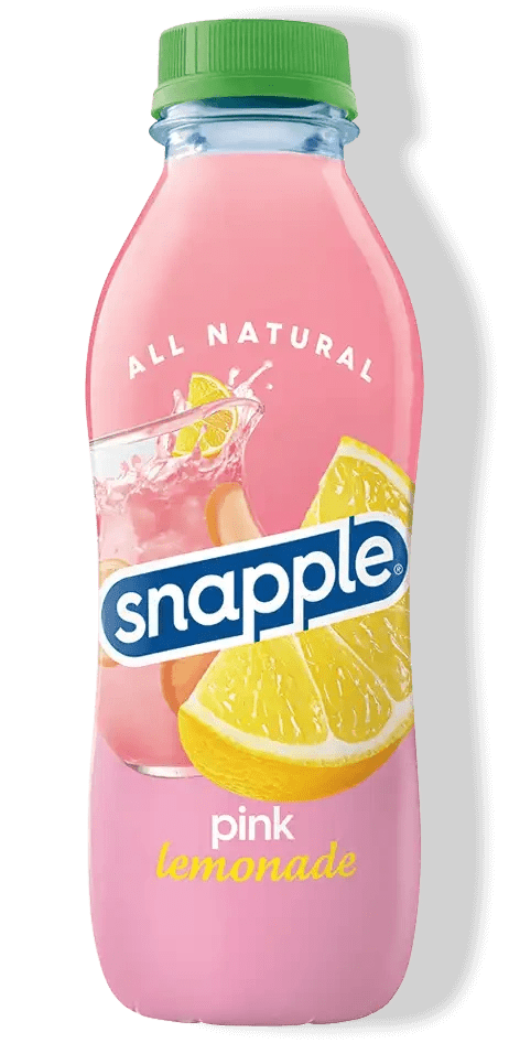 Refreshing Snapple beverage with lemon slice