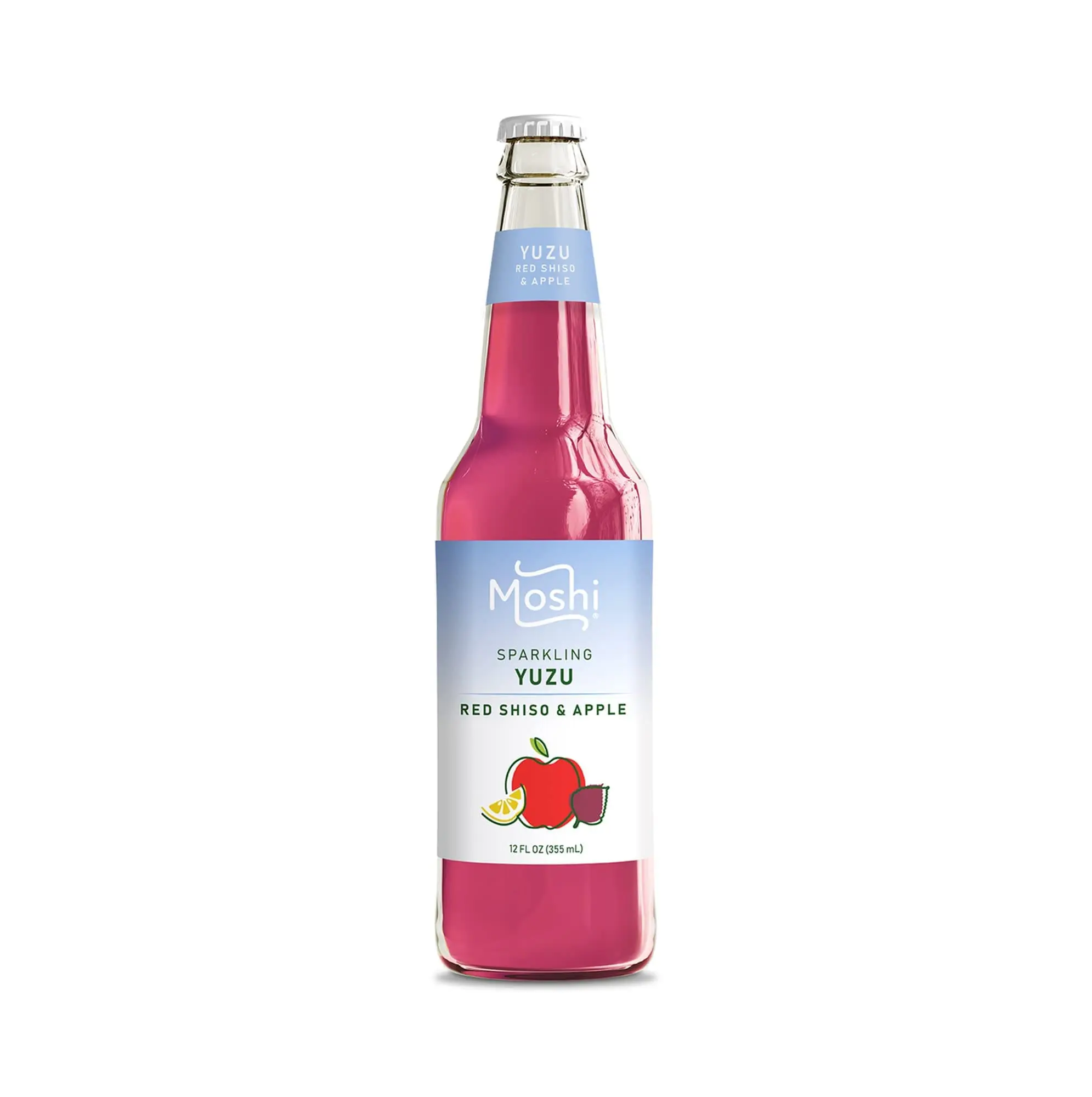 Moshi sparkling yuzu red shiso apple bottle