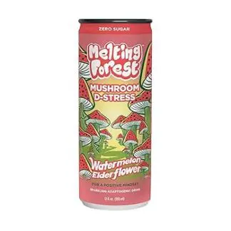Melting Forest Mushroom D-Stress Watermelon Elderflower – 12 Pack 12oz Cans