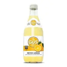Gus Meyer Lemon soda in glass bottle