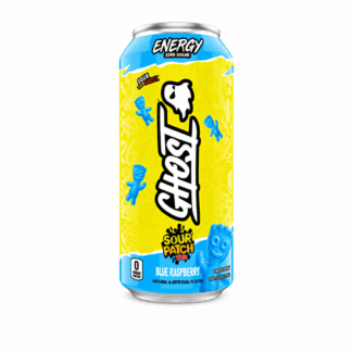 Ghost Energy Drink - 12 Pack - Sour Patch Kids Blue Raspberry 16oz (Can)