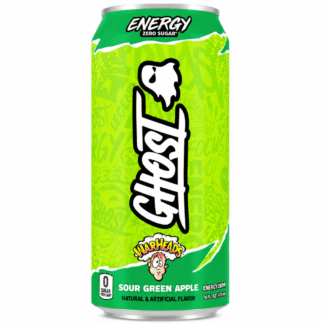 Ghost Energy Drink - 12 Pack - Sour Warheads Green Apple 16oz (Can)