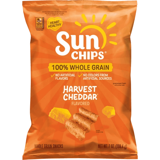 SunChips 100% Whole Grain Harvest Cheddar - 24 Pack - SunChips Harvest Cheddar 2.375oz
