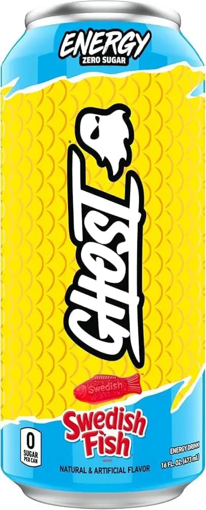 Ghost Energy Drink - 12 Pack - Swedish Fish 16oz (Can)