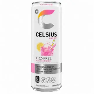 Celsius Energy Drinks - 12 Pack - Fizz Free Pink Lemonade 12oz (Can)