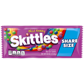 Skittles Fruity Candy - 24 Pack - Skittles Wild Berry Share Size 4oz