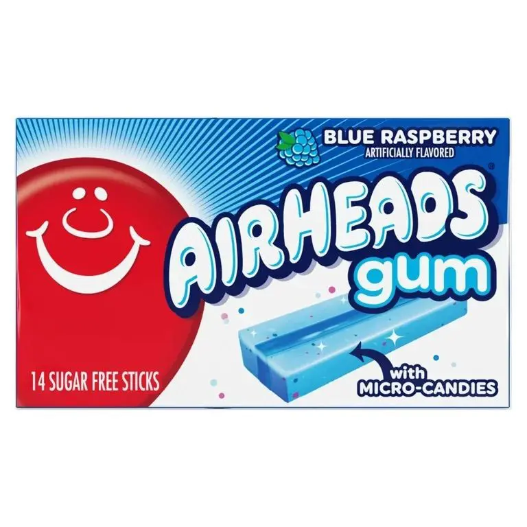 Airheads Gum - 12 Pack - Blue Raspberry