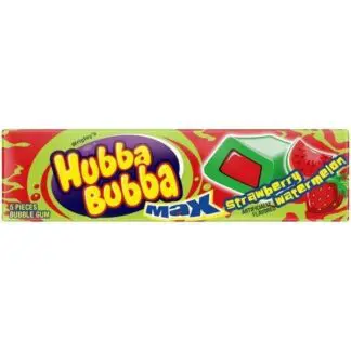 Hubba Bubba Max Outrageous Strawberry Watermelon Bubble Gum - 18 Pack