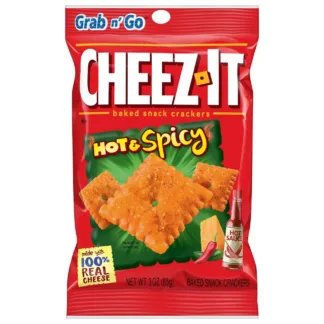 Spicy Cheez-It snack packaging