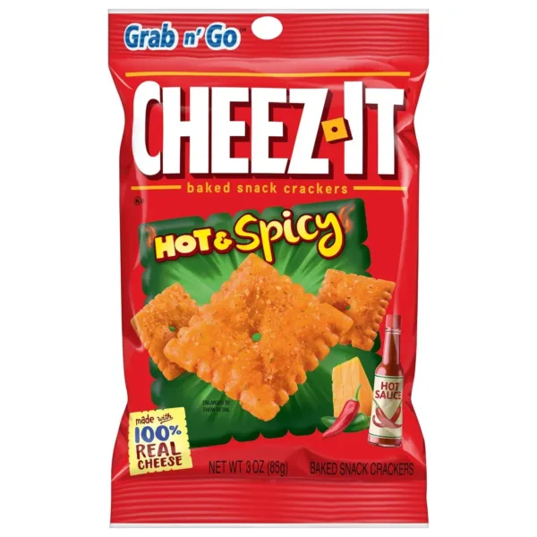 Spicy Cheez-It snack packaging