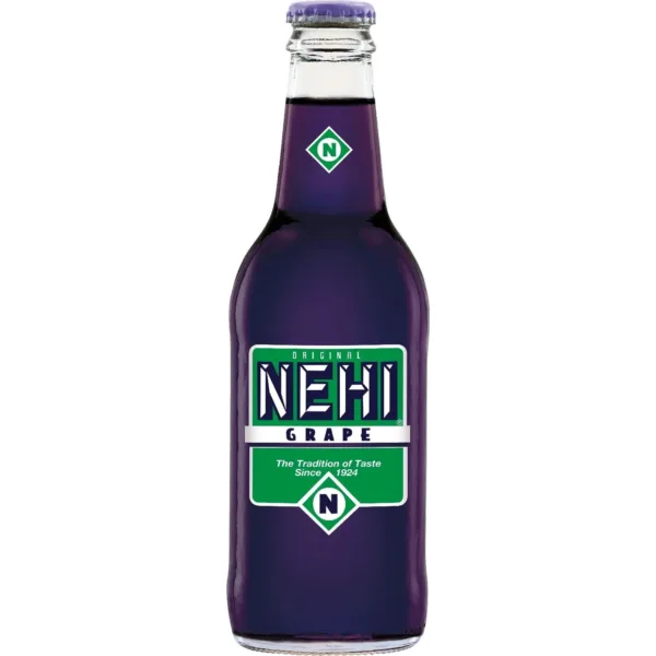 Purple Nehi grape soda bottle