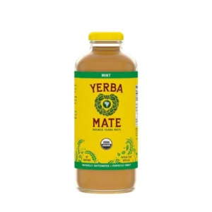Yerba Mate mint beverage bottle