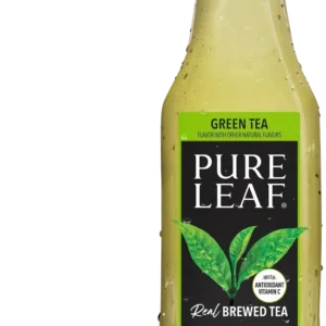 Iced green tea beverage bottle
