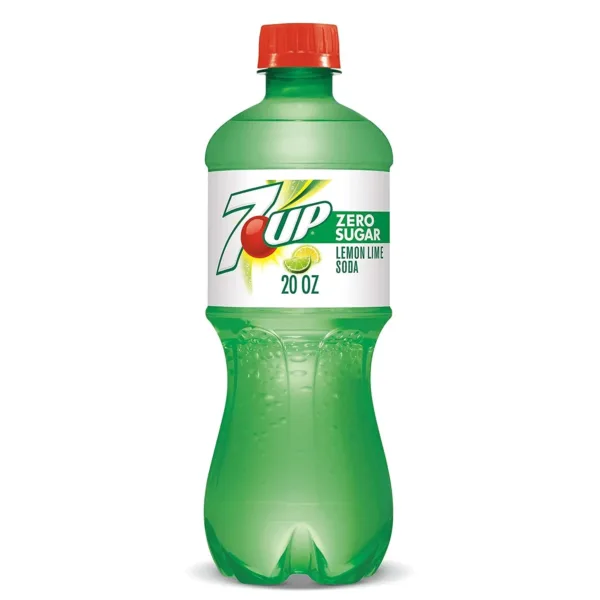 Lemon lime soda bottle