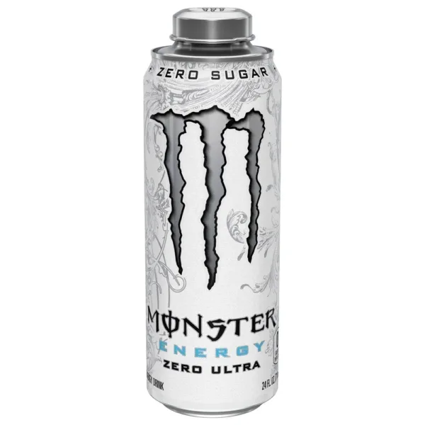 Silver energy drink with claw logo