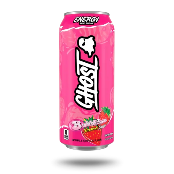 Ghost energy drink with strawberry flavor