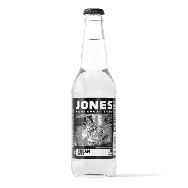 Jones cream soda glass bottle