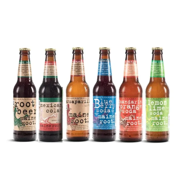 Maine Root soda lineup on display
