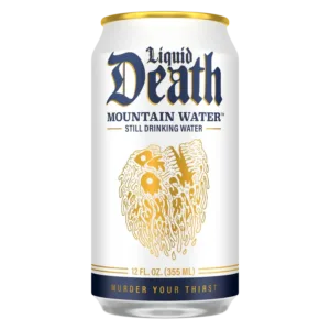 Liquid Death still water can design