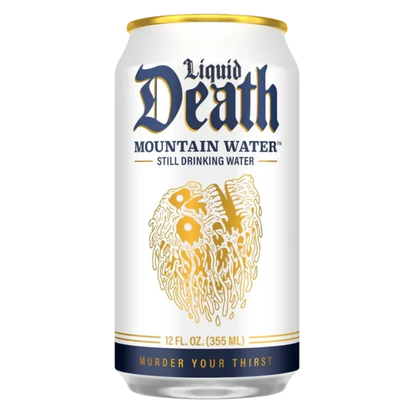 Liquid Death still water can design