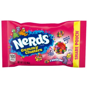Colorful Nerds candy share pouch