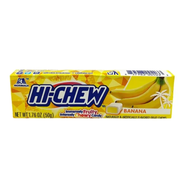 Hi-Chew chewy fruit candy, banana flavor