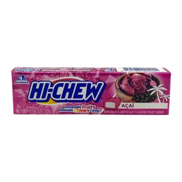 Pink Hi-Chew acai chewy candy box