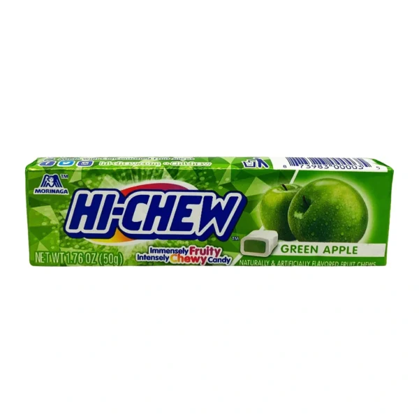 Chewy green apple candy package