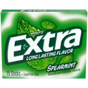 Extra Spearmint gum packaging