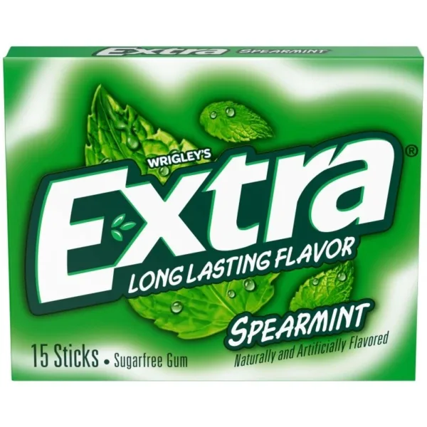 Extra Spearmint gum packaging