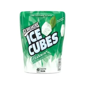 Spearmint chewing gum container