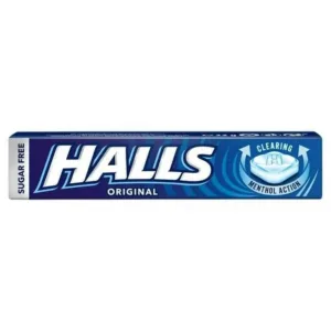 Halls Original sugar-free lozenges box