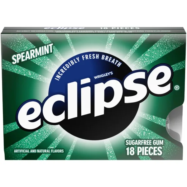 Eclipse Spearmint gum pack front view