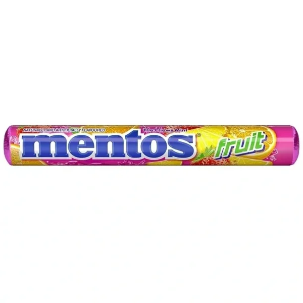 Mentos fruit-flavored candy roll