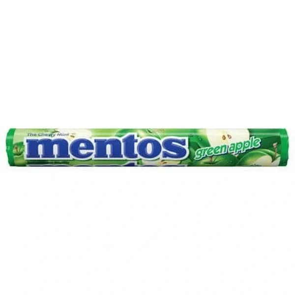Mentos green apple candy roll