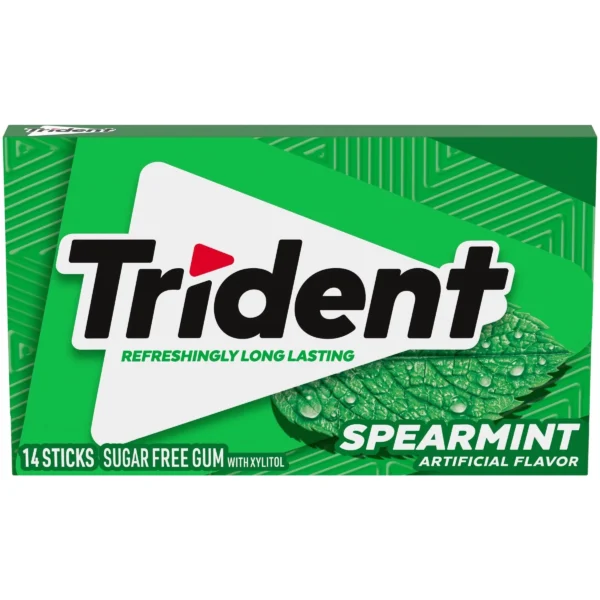 Trident Spearmint gum package